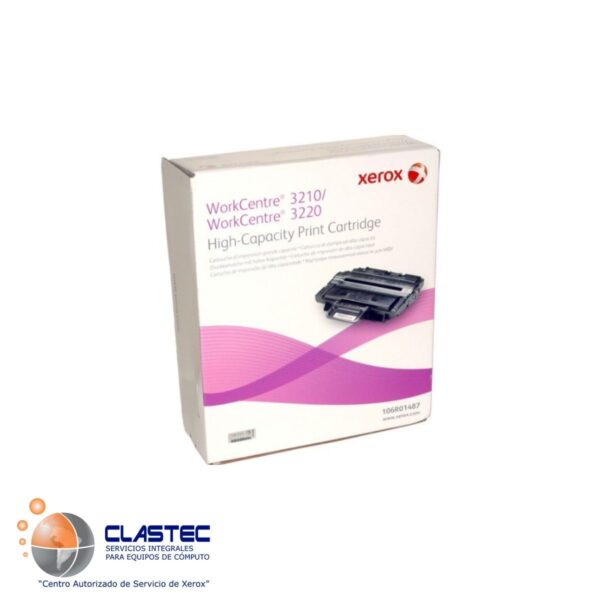 Toner Negro Alta Capacidad Xerox (106R01487) para las impresoras modelos: Workcentre WC 3210; Workcentre WC 3220