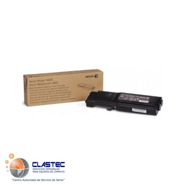 Toner Negro Estándar Xerox (106R02252) para las impresoras modelos: Phaser 6600; Workcentre WC 6605